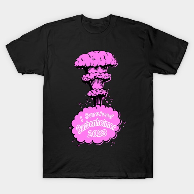 Survived Barbenheimer Talk Bubble T-Shirt by LopGraphiX